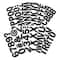 12 Pack: Black Glitter Alphabet Stickers by Recollections™